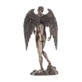 Fallen Angel — Loss and Redemption — Bronze Finish Statue, 28.5 cm – view 3