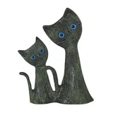 Two Cats – Bronze Sculpture – 11.5 cm