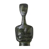 Late Spedos-Type Cycladic Fertility Figurine – 25 cm – Dark Green