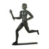 Ancient Olympic Torchbearer – Bronze Sculpture – 13 cm
