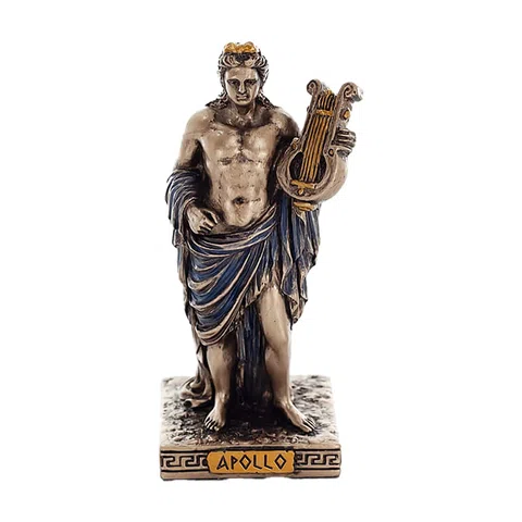 Apollo – Bronze-Finish Statue – 9 cm – view 1