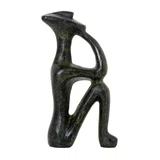 Seated Cycladic Thinker Figurine – 10 cm