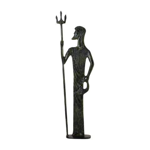 Poseidon, God of the Sea – Sculpture – 15 cm – Dark Green