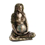 Gaia, Mother Earth in Lotus Pose – Bronze-Finish Resin Statue – 6.5 cm – view 2