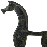 Geometric Horse on Base – Sculpture – 62 cm – Dark Green