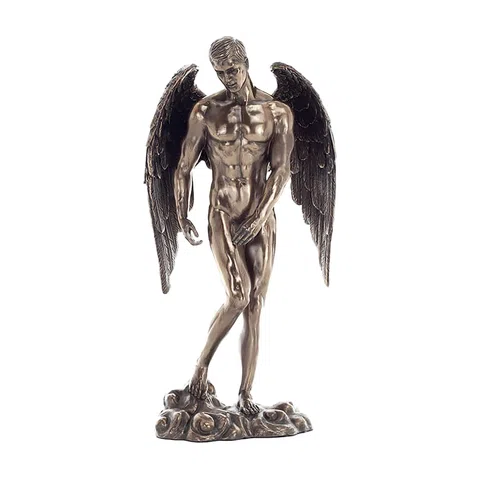 Fallen Angel — Loss and Redemption — Bronze Finish Statue, 28.5 cm – view 1
