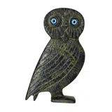Owl – Flat Bronze Sculpture – 7 cm