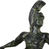 Dying Achilles – Bronze Sculpture – 13 cm – Dark Green