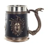 Medusa Bronze-Finish Decorative Mug – 17.7 × 14.5 cm