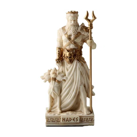 Hades — God of the Underworld — White Statue, 9.2 cm – view 1
