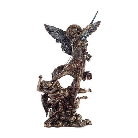 Archangel Michael — Vanquisher of Evil — Veronese Design Bronze Finish Statue, 33 cm – view 1