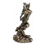 Hermes, Olympian God – Bronze-Finish Resin Statue – 22 cm – view 2