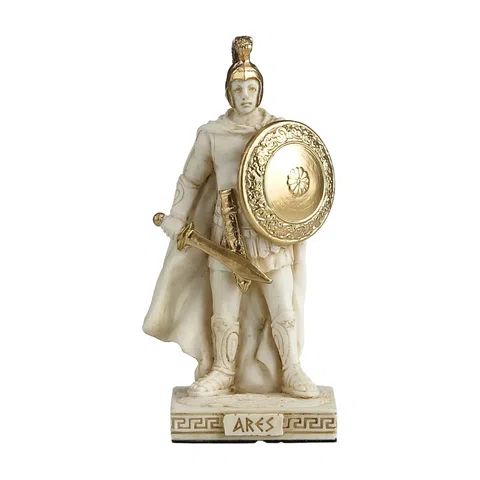 Ares with Sword and Shield Statue – 30 cm – view 1