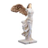 Nike – The Winged Goddess – White and Gold Statue – 14 cm – view 4