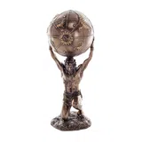 Atlas — Titan — Bronze-Finish Statue – 21 cm