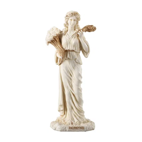 Demeter — Goddess of the Harvest — White Statue, 15 cm – view 1