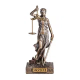 Themis — Goddess of Justice — Bronze-Finish Statue, 10 cm