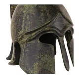 Studded Corinthian Helmet with Short Crest – 14 cm – Dark Green