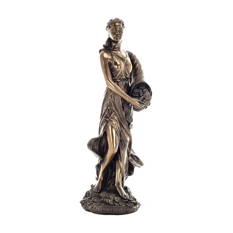 Fortuna — Goddess of Fortune — Bronze Finish Statue, 32 cm – view 1