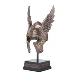 Odin’s Winged Helmet — Bronze-Finish Decorative Helmet – 24 cm – view 2