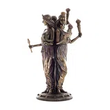 Hecate — Goddess of Magic and the Moon — Bronze-Finish Statue – 30 cm – view 2