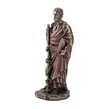 Hippocrates – Father of Medicine – Bronze-Finish Statue – 9.3 cm – view 4