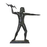 Zeus with Thunderbolt – Solid Sculpture – 17 cm