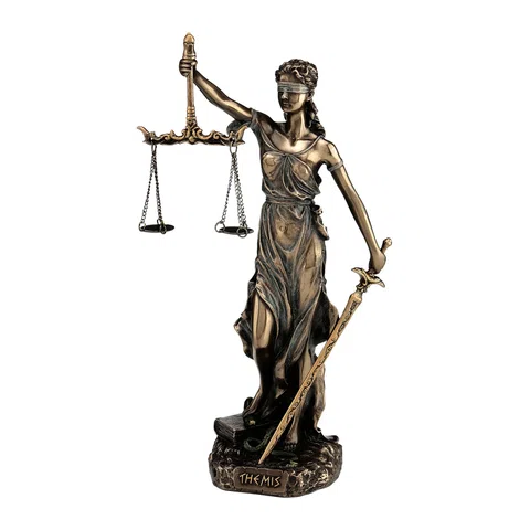 Themis — Goddess of Justice — Bronze-Finish Statue, 20 cm – view 1