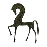 Horse with Lowered Head – Bronze Sculpture – 25 cm