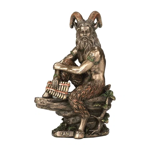 Pan, God of the Wild – Bronze-Finish Resin Statue – 15.5 cm – view 1