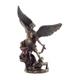 Archangel Michael – Defender of Heaven – Bronze-Finish Statue – 20 cm