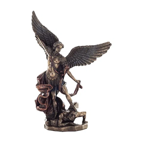 Archangel Michael – Defender of Heaven – Bronze-Finish Statue – 20 cm – view 1