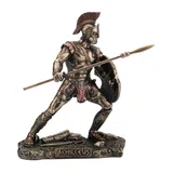 Achilles — Greek Warrior — Bronze-Finish Statue, 9.5 cm