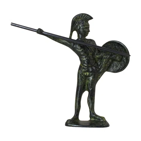 Achilles, Hero of the Trojan War – Bronze Sculpture – 13 cm – Dark Green