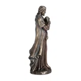 Jesus, the Good Shepherd – Bronze-Finish Resin Statue – 16 cm – view 4