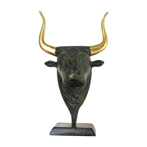 Minoan Bull's Head from Knossos – Replica – 12 cm – Dark Green