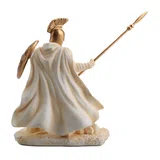 Hector, Trojan Warrior – White and Gold Resin Statue – 9.5 cm – view 3