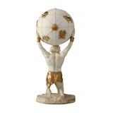 Atlas — The Titan Who Holds the Sky — White Statue – 14 cm – view 4