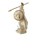 Leonidas with Spear and Shield – White Statue – 15.5 cm – view 4
