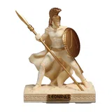 Leonidas — King of Sparta — White and Gold Statue – 7.2 cm