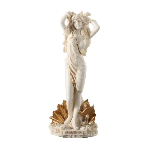 The Birth of Aphrodite — White Statue, 15.5 cm – view 1