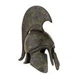 Studded Corinthian Helmet with Owl and Short Crest – 14 cm