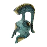 Miniature Ancient Greek Helmet – 5 cm – Blue & Gold