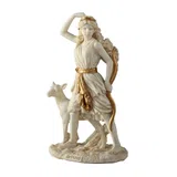 Artemis – Goddess of the Hunt – White Statue – 16.5 cm – view 2