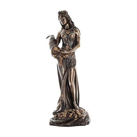 Fortuna – Roman Goddess of Fortune – Bronze-Finish Statue – 71 cm – view 1