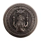 Round Hecate Trinket Box — Bronze Finish Trinket Box, 9.5 cm – view 2