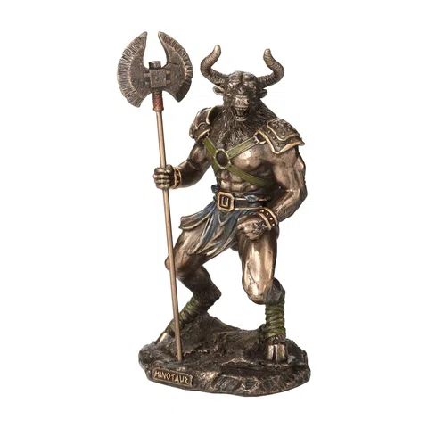 Minotaur — The Beast of the Labyrinth — Bronze-Finish Statue, 17 cm – view 1