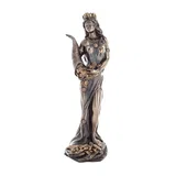 Fortuna — Roman Goddess of Fortune — Bronze-Finish Statue – 18.5 cm