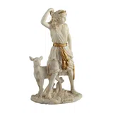Artemis – Goddess of the Hunt – White Statue – 16.5 cm – view 3