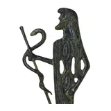 Asclepius, God of Medicine – Sculpture – 15 cm – Dark Green
